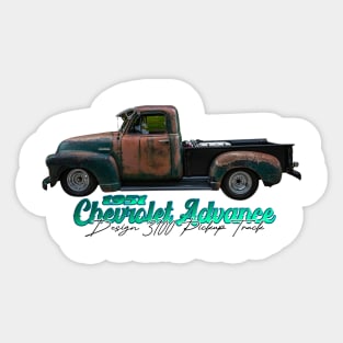 1951 Chevrolet Advance Design 3100 Pickup Truck Sticker